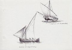 125-Brazzera di Capodistria - in poppa con vela terzaruolata